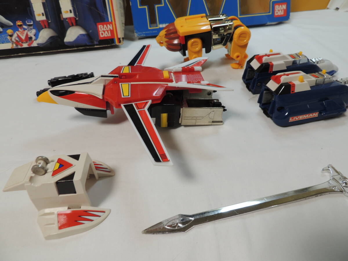 【１円出品】【ロボット?超合金】DX超合金　超獣戦隊ライブマン　超獣合體ライブロボ　當時物【現(xiàn)狀品?ジャンク品】