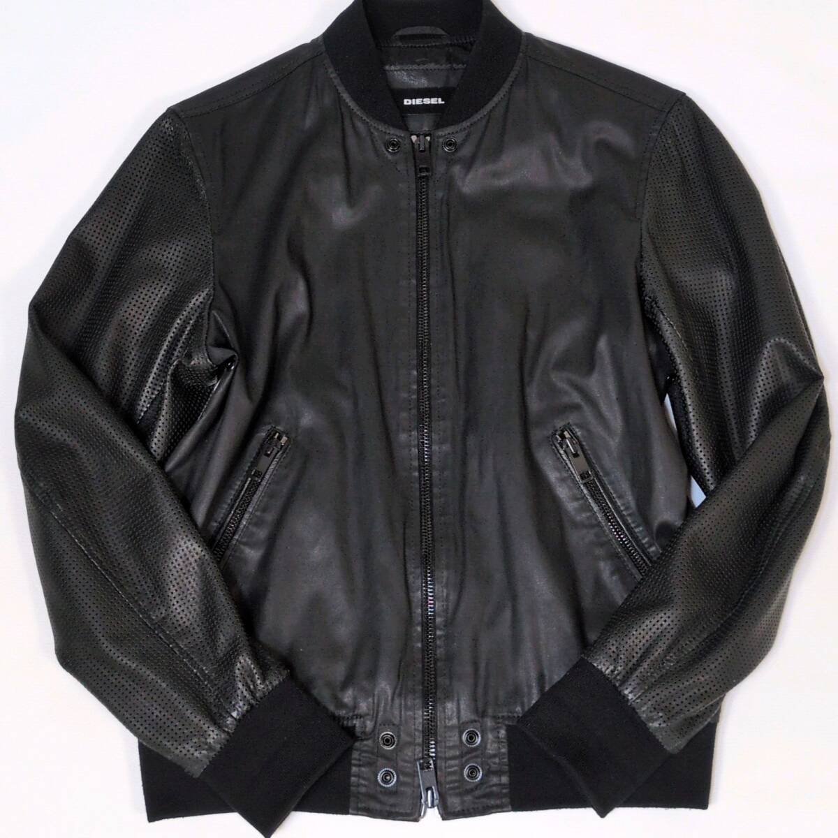ディーゼルMA1 ブラック L size 美品/L~XL相当 近年 ディーゼル DIESEL ライダース MA-1 袖