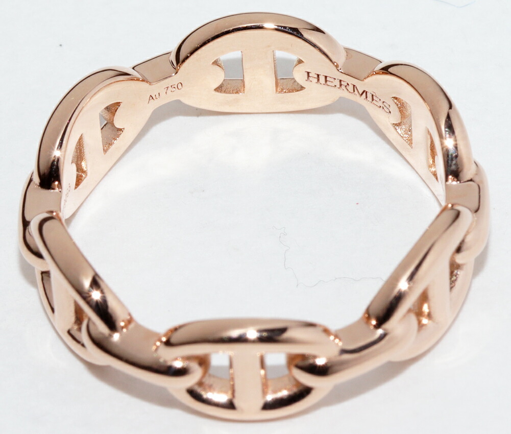  Hermes кольцо K18PGshe-n Dunk ru Anne shene кольцо PM H110025B 00054