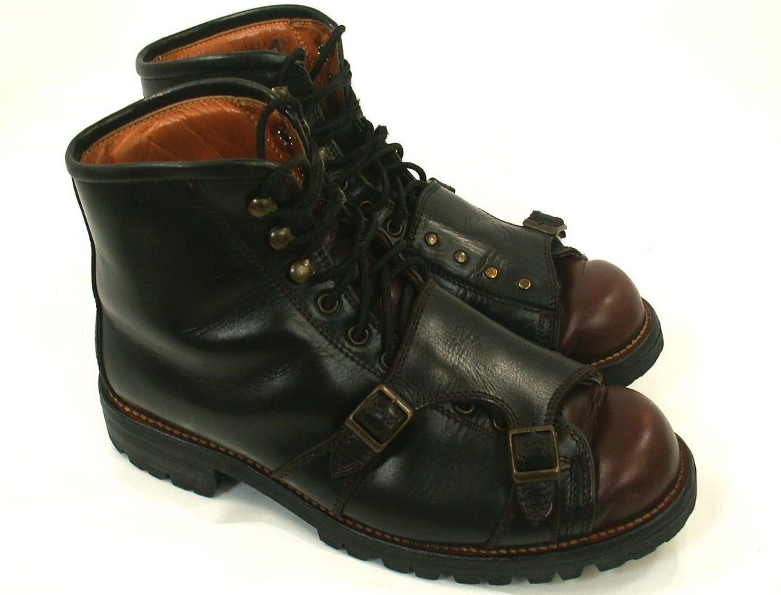 マックスフリッツ MFA-1438　ダブルチェンジパッドブーツ ブラック×ブラウン　コンビ メンズ　25.5cm