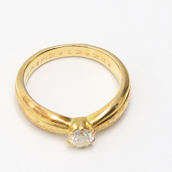 1 иен кольцо с бриллиантом D0.28ct K18 4.5g 8.5 номер кольцо аксессуары ювелирные изделия KMR 0061600 6ERT