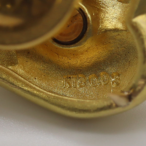 1円 良品 D0.03 4.6g K18 ブローチ アクセサリー ジュエリー 0049500 6NJA SMZ
