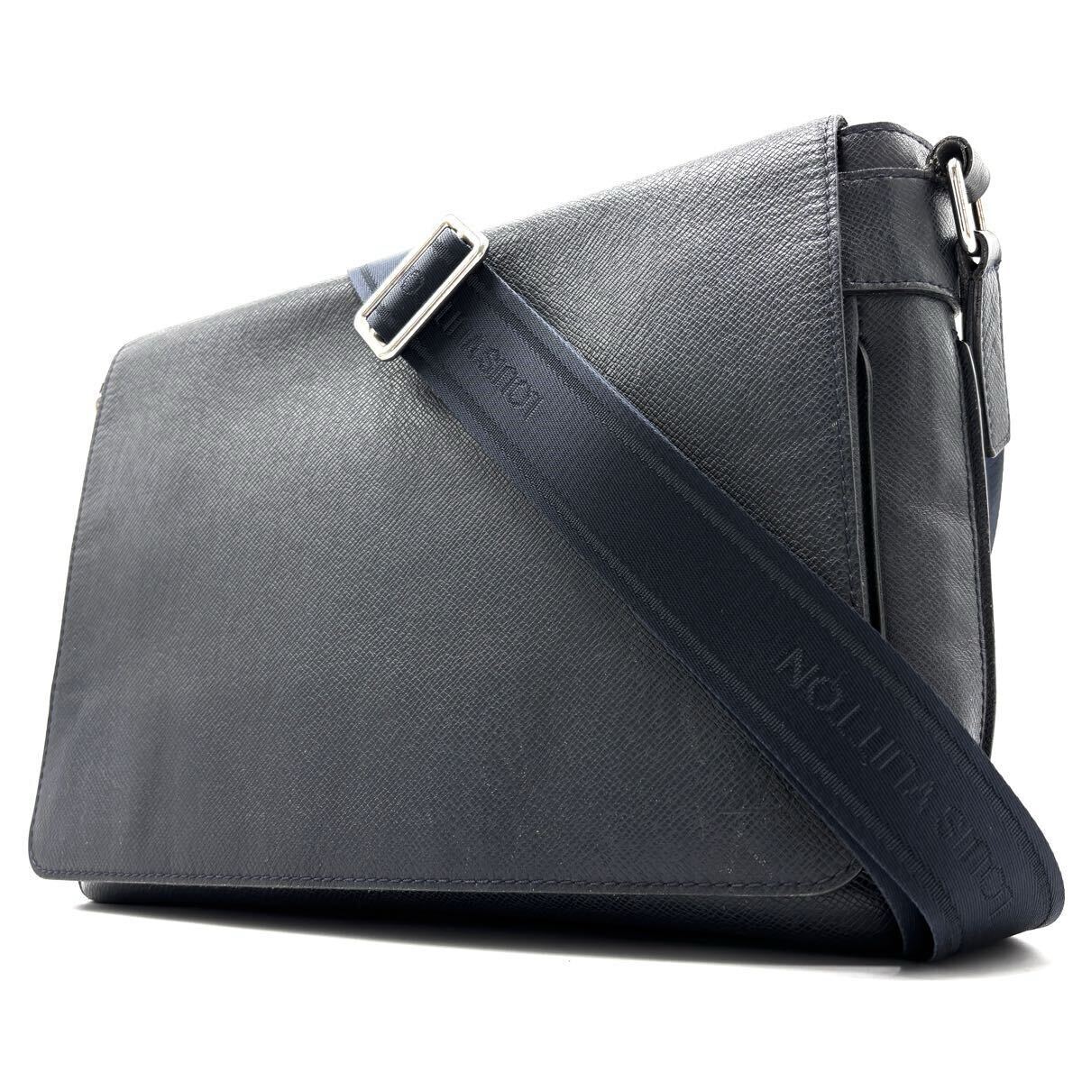 ルイヴィトン ロマン タイガ ショルダーバッグ フラップ 斜め掛け グレージュ 1円《 美品 》LOUIS VUITTON ルイヴィトン ショルダーバッグ