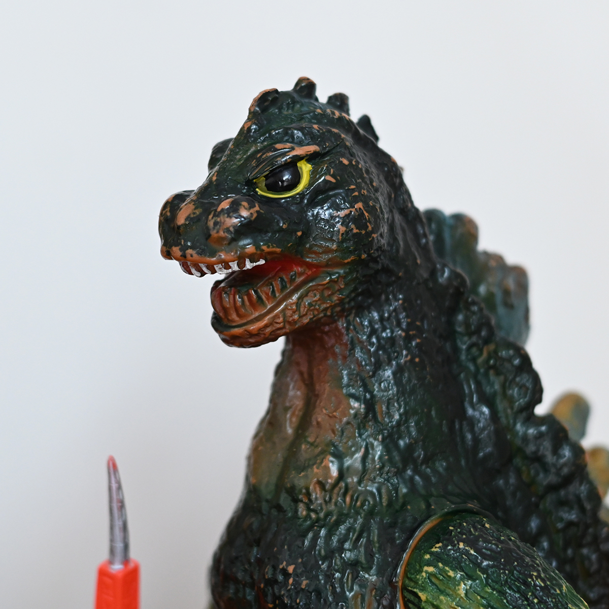 ブルマァク 当時物 ジャイアントゴジラ 約30cm 東京タワー付き プロフ必読 ブルマァク 当時物ジャイアントゴジラ約30cm 東京タワー付き