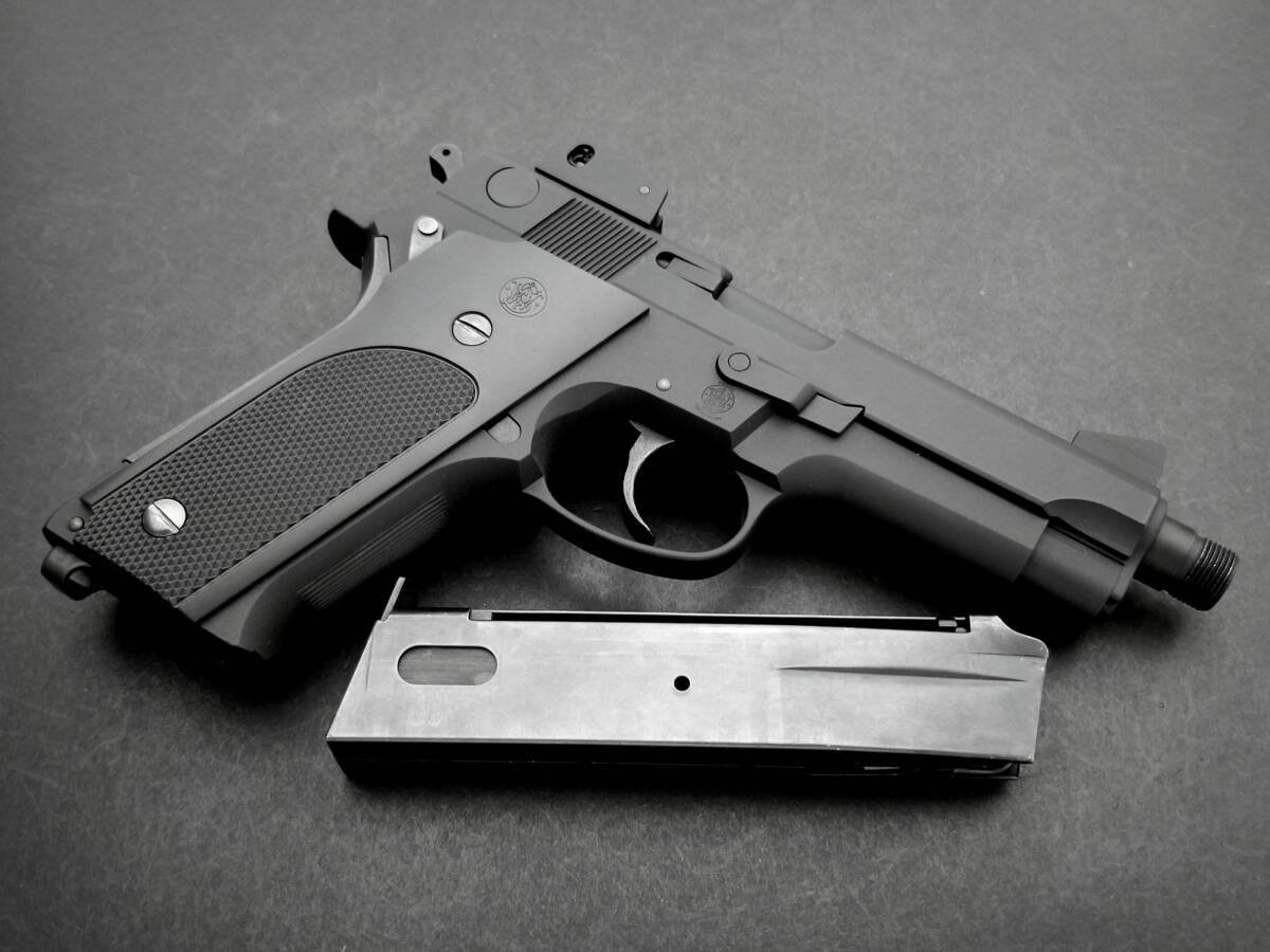 ★ S&W MK22 MOD0 ハッシュパピー 外裝カスタム 50mHOP 良品 ★ MGC ガスガン モデルガン MGS3 ファブル 消音銃 