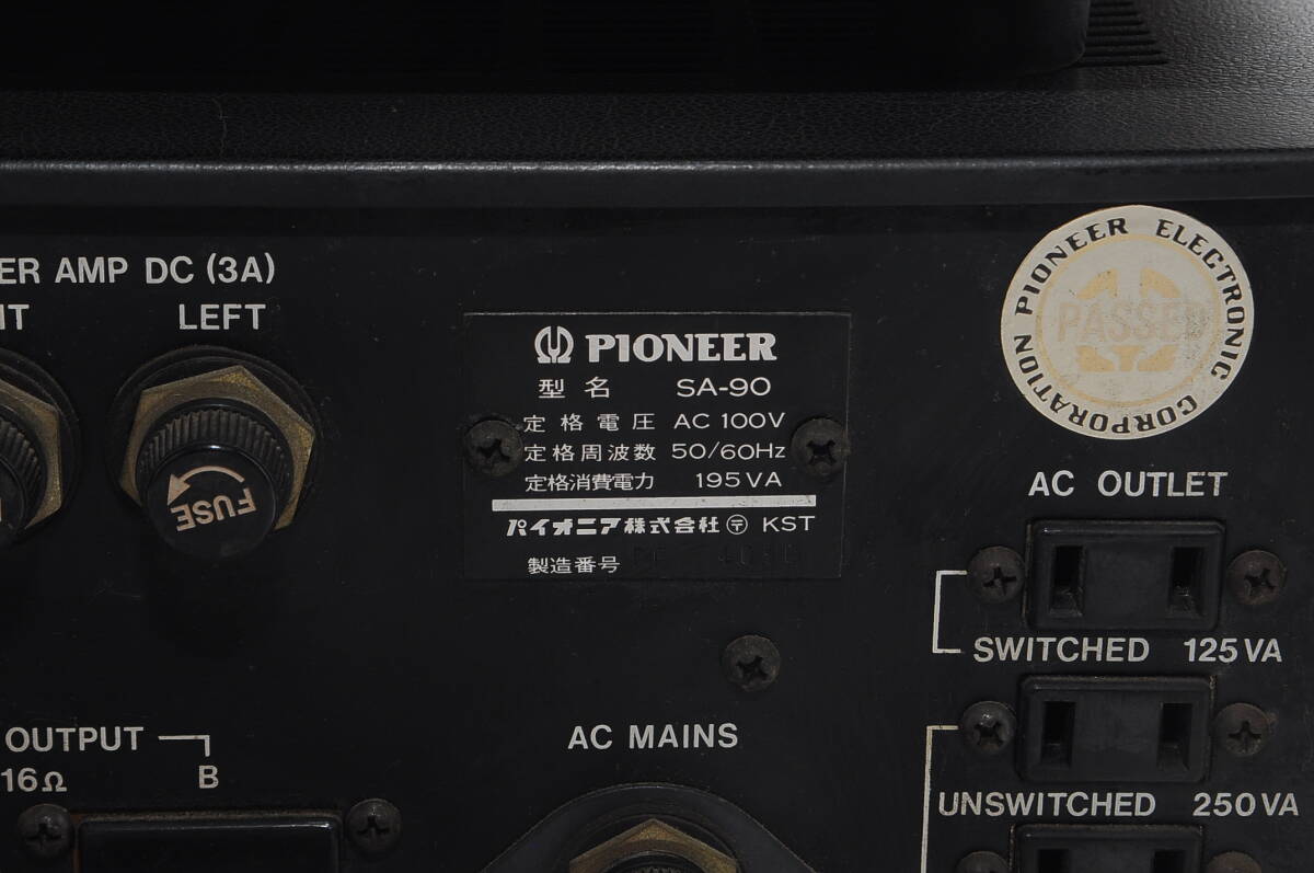 [MBF34]PIONEER Pioneer TX-90 стерео тюнер SA-90 основной предусилитель 2 пункт суммировать Pioneer усилитель тюнер 