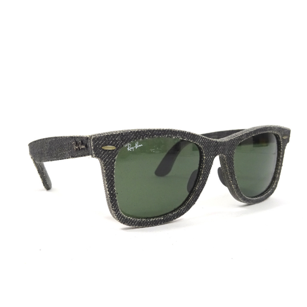 レイバン ウェイファーラー WAYFALER サングラス メンズ デニム プラスチック ブラック RB 2140-F 1162 52□22 3N 中古 Ray-Ban