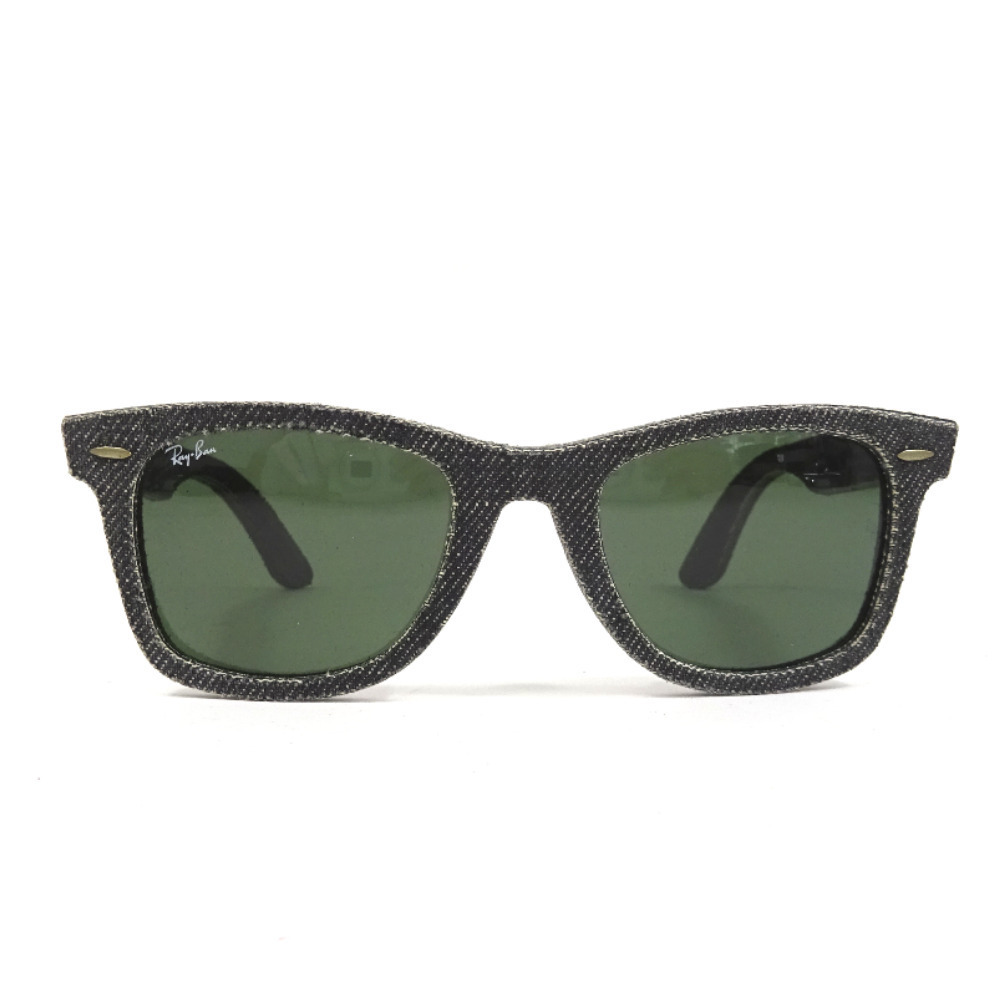 レイバン ウェイファーラー WAYFALER サングラス メンズ デニム プラスチック ブラック RB 2140-F 1162 52□22 3N 中古 Ray-Ban