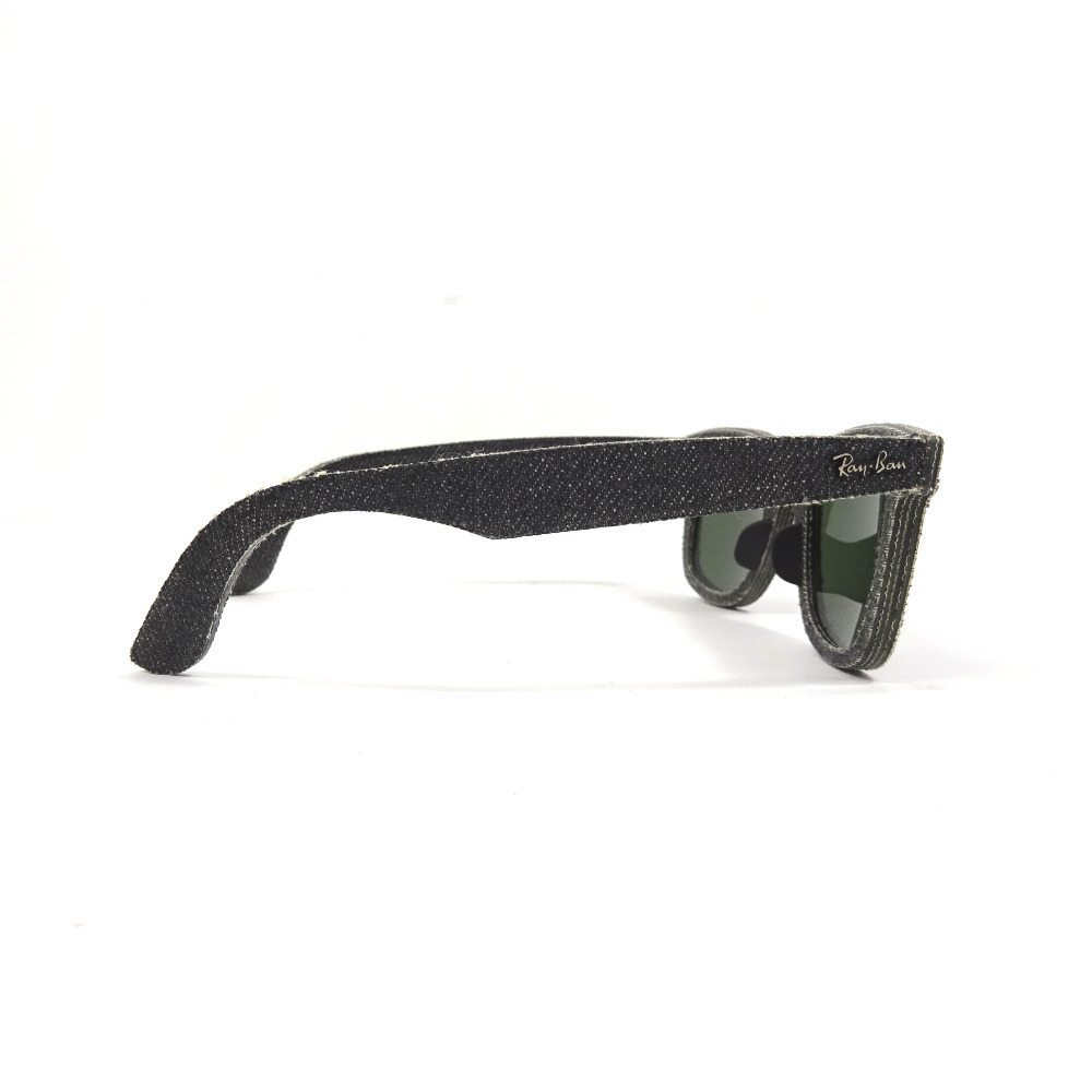 レイバン ウェイファーラー WAYFALER サングラス メンズ デニム プラスチック ブラック RB 2140-F 1162 52□22 3N 中古 Ray-Ban