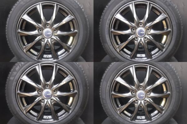 セレナ C25 C26 C27 4本セット 送料無料 新品 サマータイヤ ミシュラン PRIMACY4+ プライマシー4+ 195/60R16 中古 16インチ ガンメタ アル_画像5