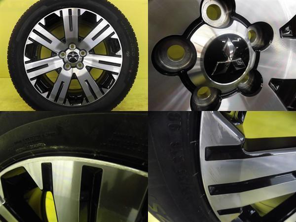 三菱 デリカ D5 アウトランダー 225/55R18 新品夏タイヤ 中古アルミ 4本Set ピレリ ROSSO 2022年製 デリカ純正 18インチ +38 BP 足利_画像8