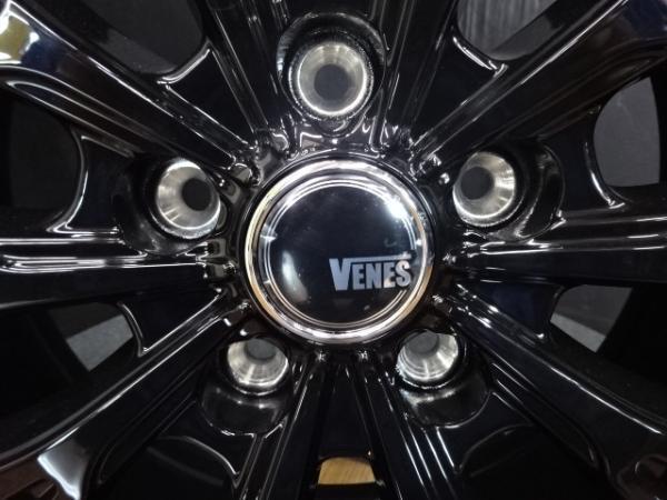 CX-5 CX-8 エクストレイル 4本セット 送料無料 中古 国産 夏タイヤ ブリヂストン ALENZA H/L33 225/60R18 新品 VENES FS01 18インチ ブラッ_画像3