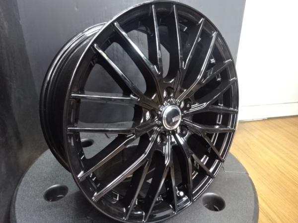 CX-5 CX-8 エクストレイル 4本セット 送料無料 中古 国産 夏タイヤ ブリヂストン ALENZA H/L33 225/60R18 新品 VENES FS01 18インチ ブラッ_画像4