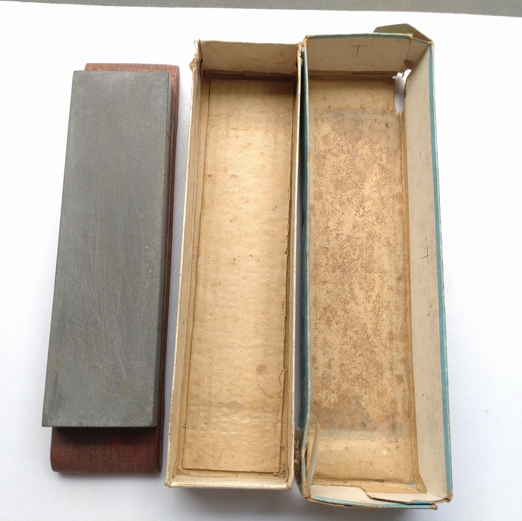 臺(tái)付微粒砥石 NANIWA エビ印 大型 砥石のサイズ約195×54×19㎜ といし と石 【4207】