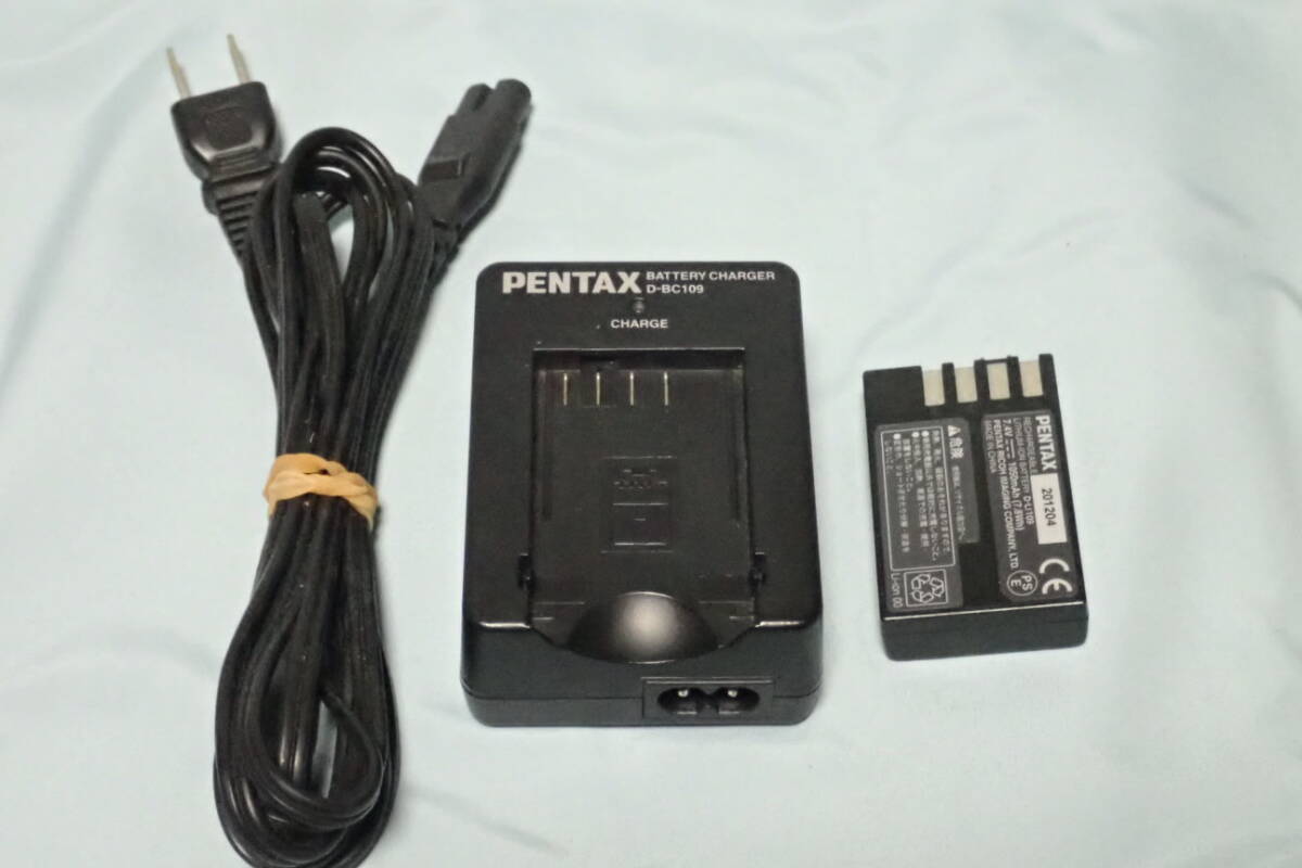 リコー RICOH ペンタックス PENTAX D-BC109 + D-LI109 バッテリー充電器キット K-BC109J