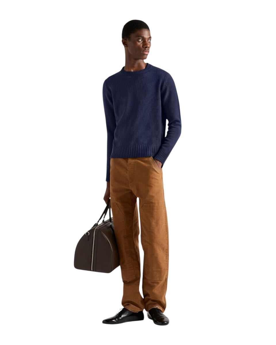 ☆PRADA☆プラダ モールスキン パンツ PRADA 2024AW RAF SIMONS モールスキンワークパンツ プラダ
