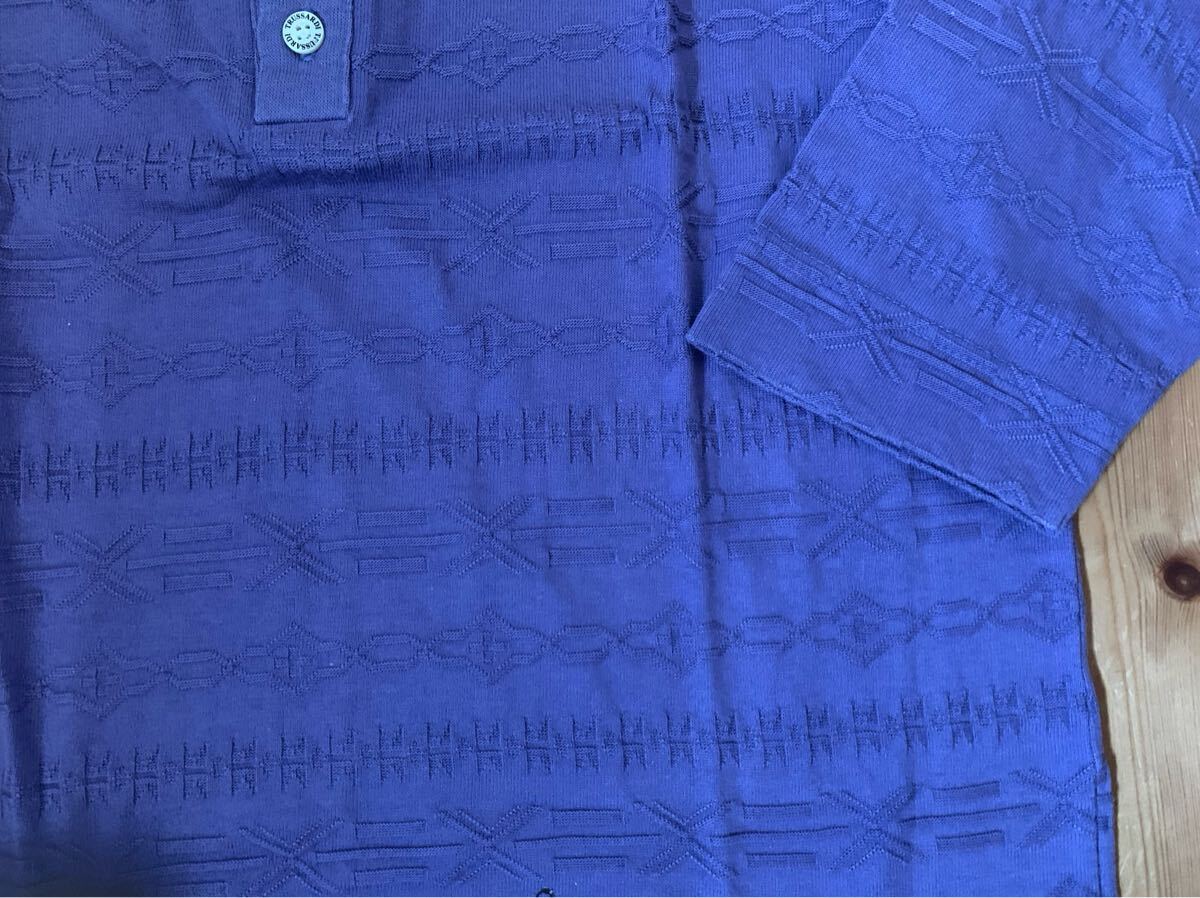 Y687 トラサルディ TRUSSARDI パープル 長袖 トップス　Mサイズ_画像6