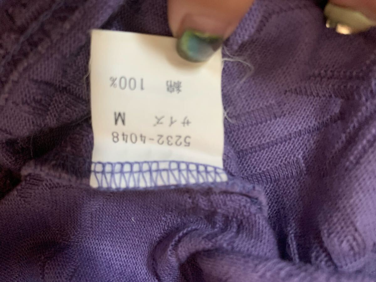 Y687 トラサルディ TRUSSARDI パープル 長袖 トップス　Mサイズ_画像7