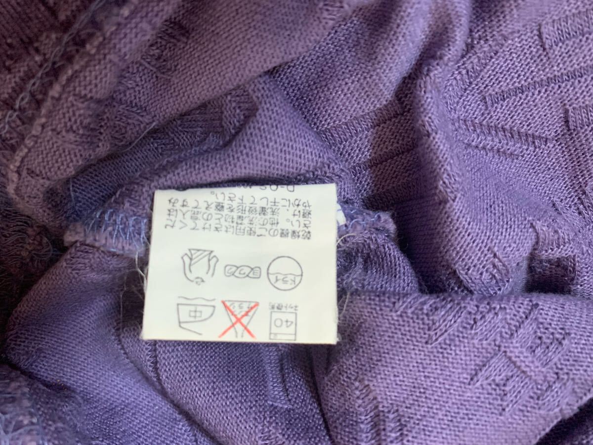 Y687 トラサルディ TRUSSARDI パープル 長袖 トップス　Mサイズ_画像8