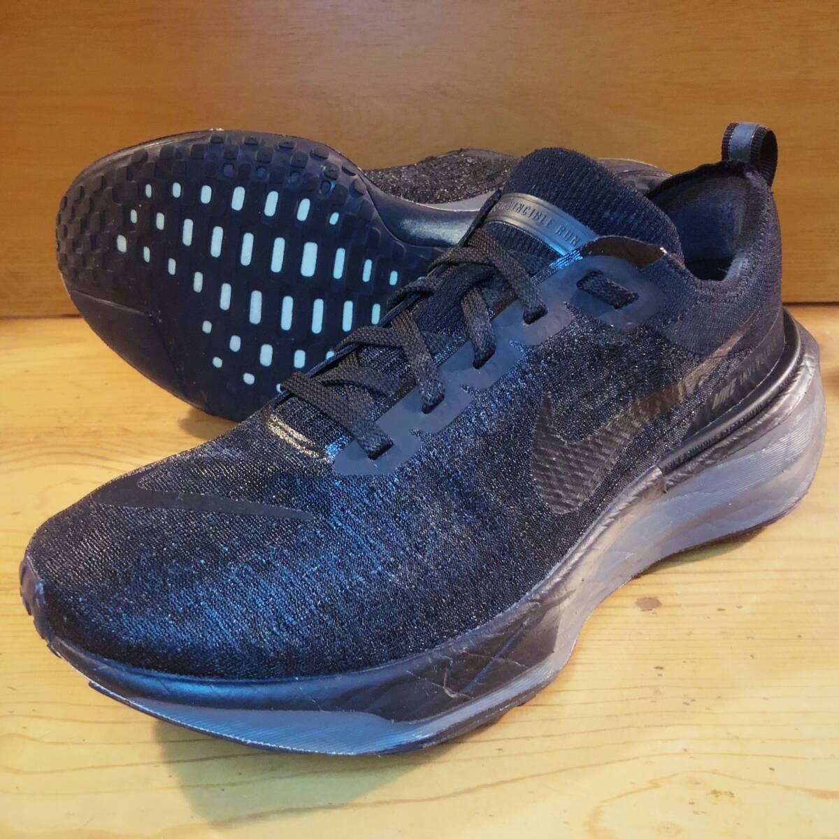 【美品／完売モデル・定価26,070円】Nike/ ZoomX Invincible Run FK 3/ 27.0cm/ オールブラック/ ナイキ インヴィンシブル インビンシブル