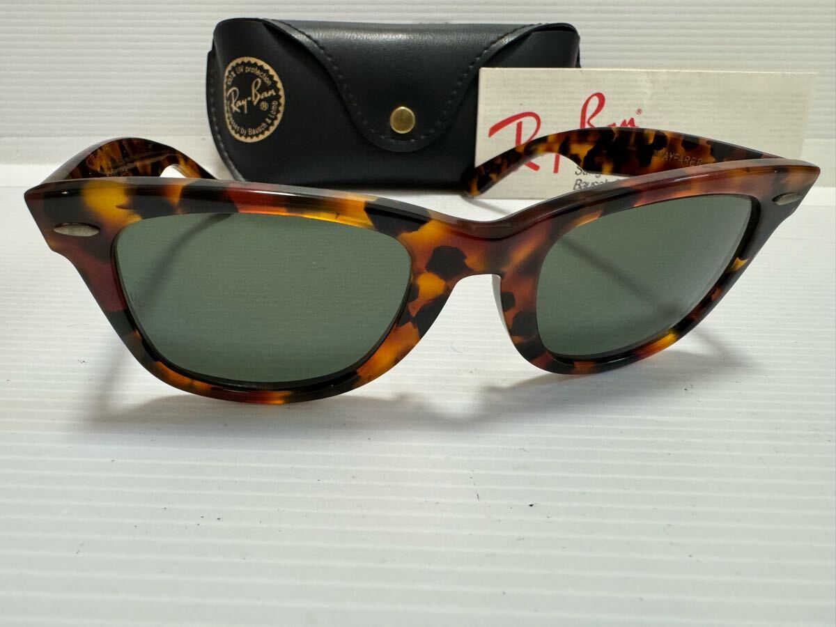 美品 B&L RAY BAN WAYFARER LIMITED 5022 W1441 USA レイバン ウェイファーラー リミテッド サングラス ボシュロム 米國(guó)制 限定 べっ甲柄