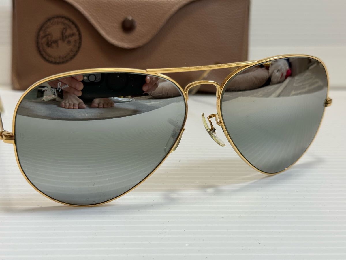 美品 B&L RAY BAN METAL G-31DM 62mm レイバン メタル ダブルミラー USA サングラス ボシュロム ティアドロップ L2846
