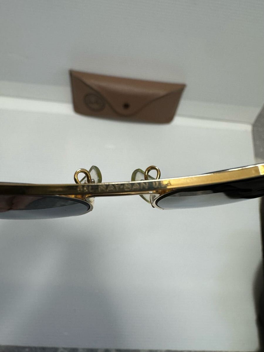 美品 B&L RAY BAN METAL G-31DM 62mm レイバン メタル ダブルミラー USA サングラス ボシュロム ティアドロップ L2846