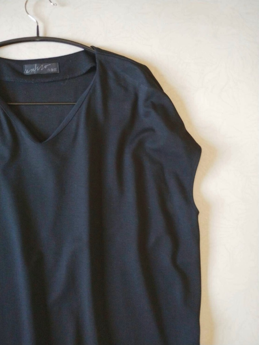 【美品】自由區(qū) サイズ44 マキシ丈ワンピース ゆったり フレンチスリーブ