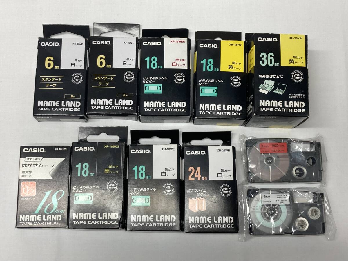 225 〓 11个セット CASIO カシオ テープカートリッジ ネームランド NAME LAND