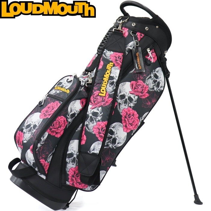 ★ラウドマウス LM-CB0031 スタンド キャディバッグ 8.5型 Skull&Roses(297)スカル&ローズ 47インチ対応 メンズ/レディース★ その他