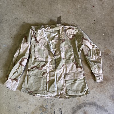 US Medium Reg 3 Color Desert Camo Field Combat Shirt BDU Military USMC TRI DCU 海外 即決 海外商品購入代行
