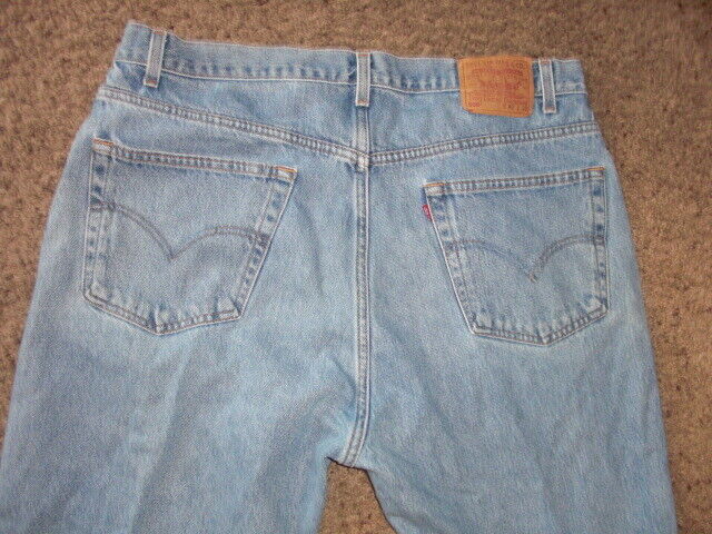 Vintage 90s LEVI'S 505 Regular Fit Straight light blue Jeans 42x30 (actual 40x30 海外 即決 海外商品購入代行