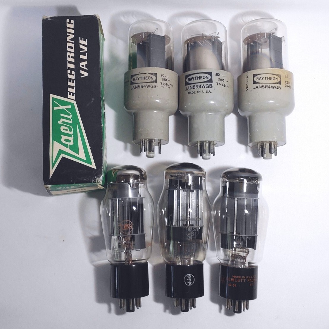RAYTHEON 真空管 7本セット ECC88 RAYTHEON (JAPAN MADE) 2本1組