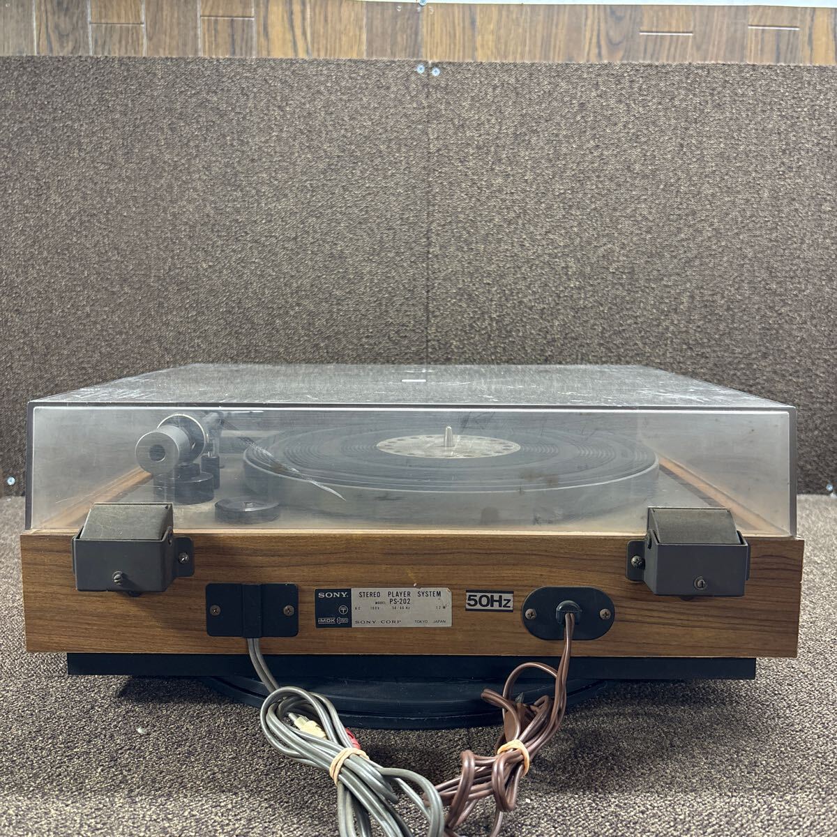 RD-44 激安 レコードプレーヤー SONY PS-202 STEREO PLAYER SYSTEM 通電NG 中古現状品 ※3回再出品で処分_画像7