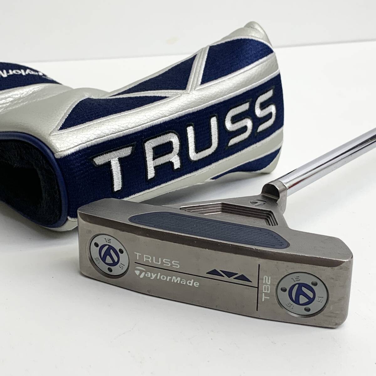 1円~! テーラーメイド TaylorMade パター TRUSS TB2 15 KBS CTTOUR PUTTER 120 カバー付き 右利き ゴルフクラブ 