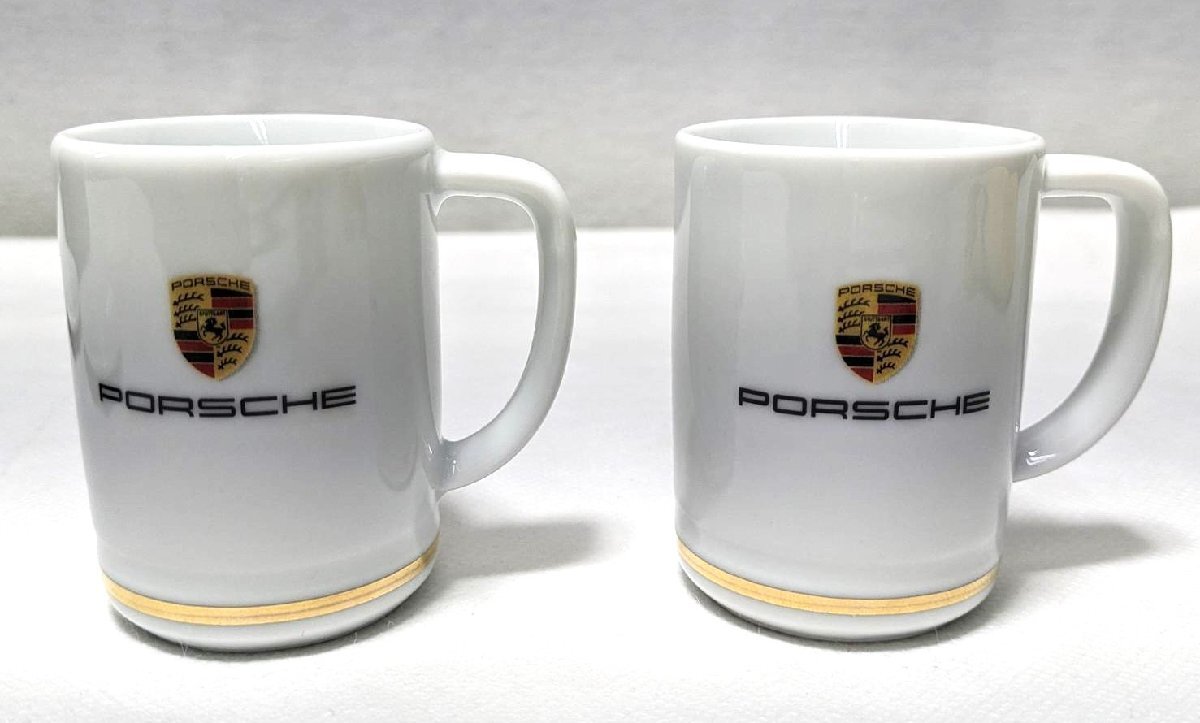 ▽PORSCHE ポルシェクレスト エスプレッソデュオ ２客セット ドイツ制 未使用▽010002
