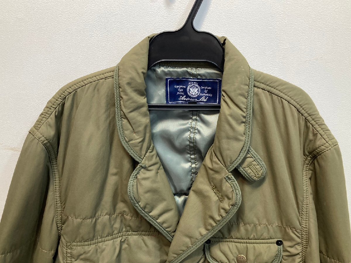 ◆AVIREX アヴィレックス ナイロンサファリジャケット XLサイズ 6182060 メンズ カーキ系 アウター 中古◆10894★