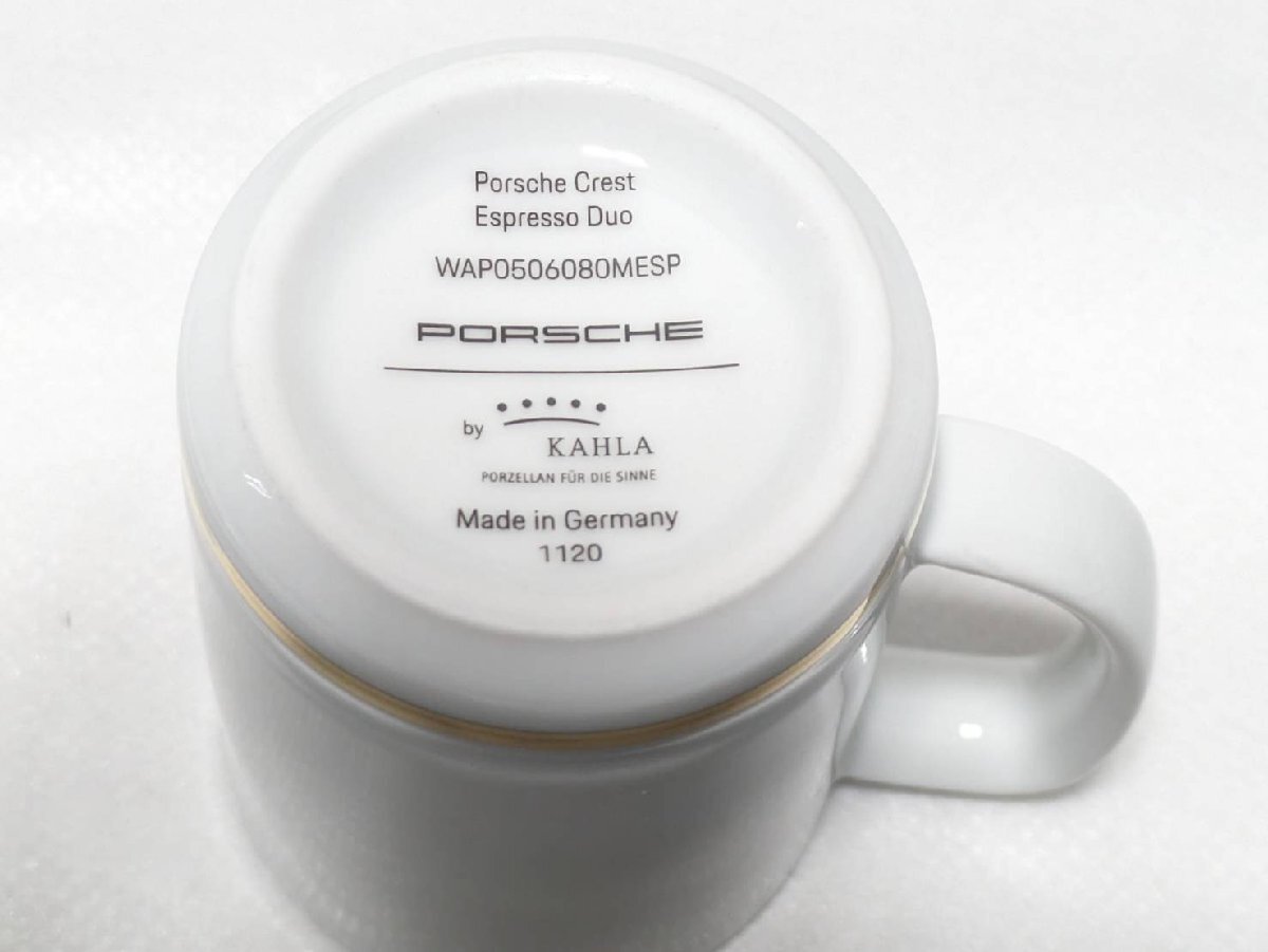 ▽PORSCHE ポルシェクレスト エスプレッソデュオ ２客セット ドイツ制 未使用▽010002