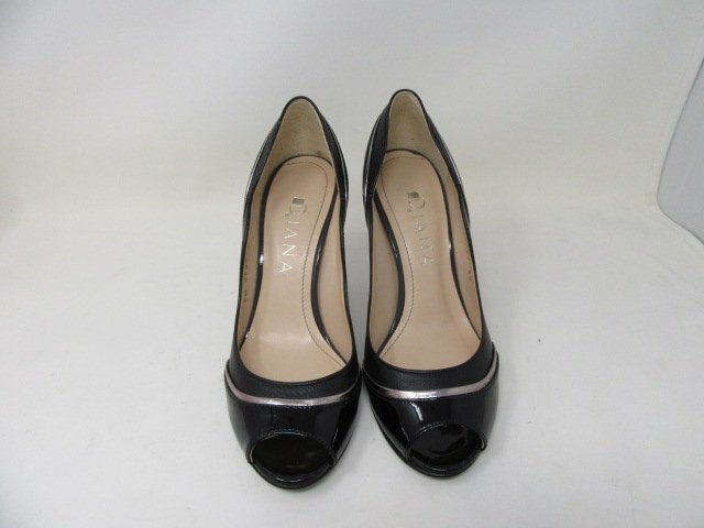 ◆DIANA　ダイアナ　パンプス　ブラック系　レディース　ヒール　23㎝　中古◆6655