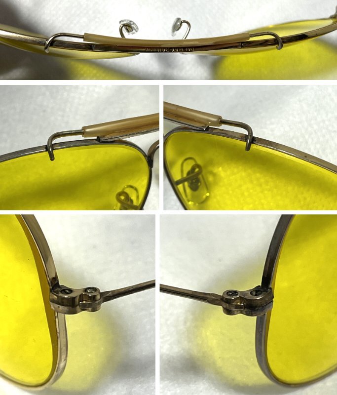 ▽B＆L　RAY-BAN　USA　1730　10K　G．O.　カリクローム　アウトドアーズマン　サングラス　中古▽011713