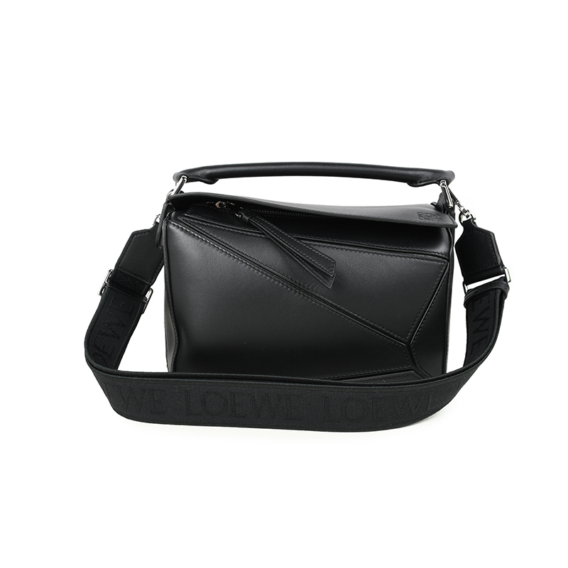 LOEWE ロエベ パズルスモール ブラック ショルダーバッグ PUZZLE BAG A510S21XAC 1100 イタリア正規(guī)品 新品