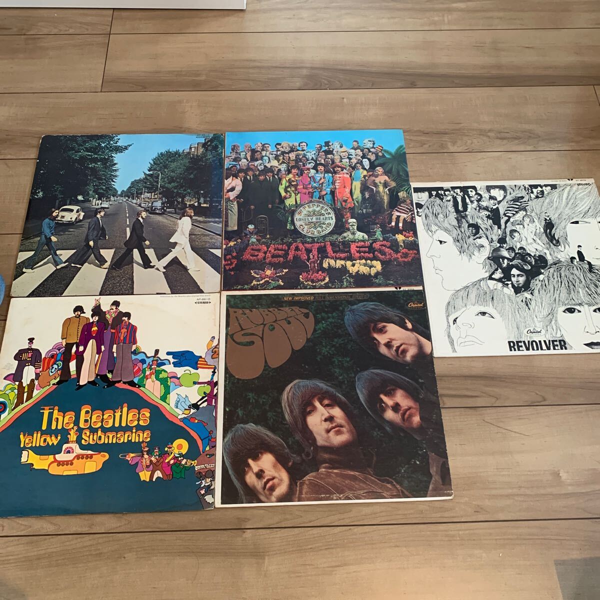  Beatles LP 5 шт. комплект записано в Японии зарубежная запись THE BEATLES