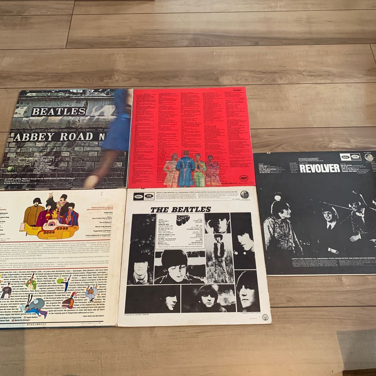  Beatles LP 5 шт. комплект записано в Японии зарубежная запись THE BEATLES