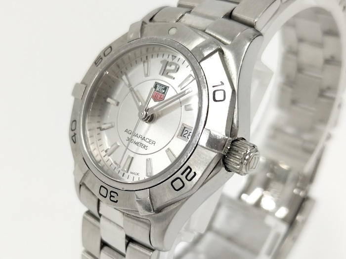 TAG Heuer 腕時計 アクアレーサー 300M クオーツ SS シルバー文字盤 WAF1412_画像3