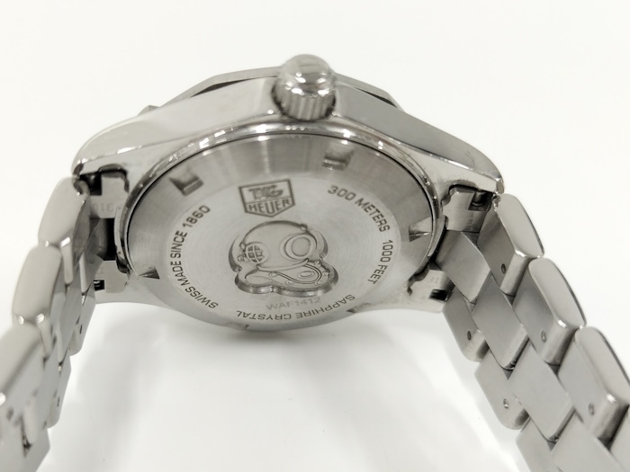 TAG Heuer 腕時計 アクアレーサー 300M クオーツ SS シルバー文字盤 WAF1412_画像9