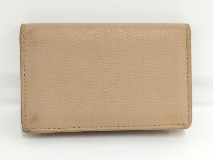 LOEWE カードホルダー カードケース アナグラム レザー ベージュ