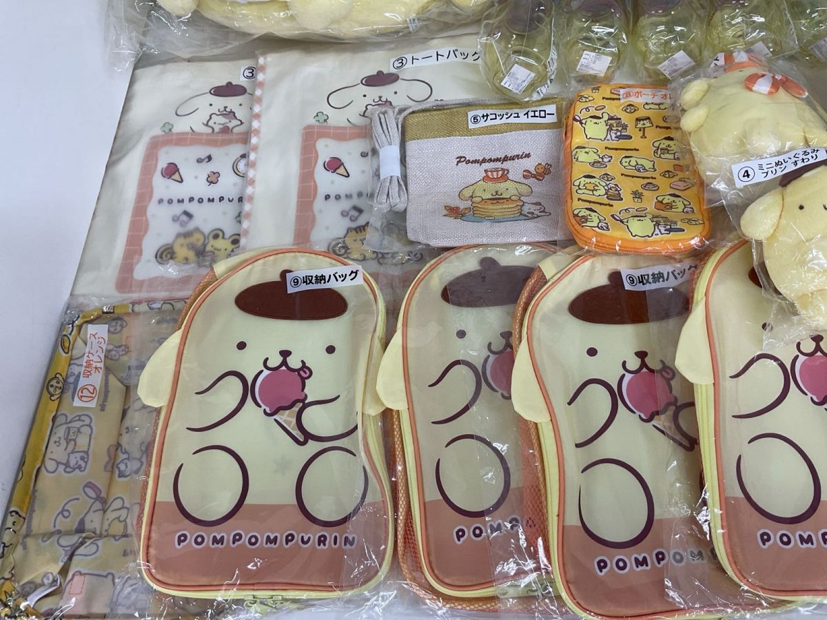 14 [ включение в покупку не возможно / текущее состояние ] Sanrio товары продажа комплектом Pom Pom Purin мягкая игрушка место хранения сумка кружка прозрачный бутылка др. 