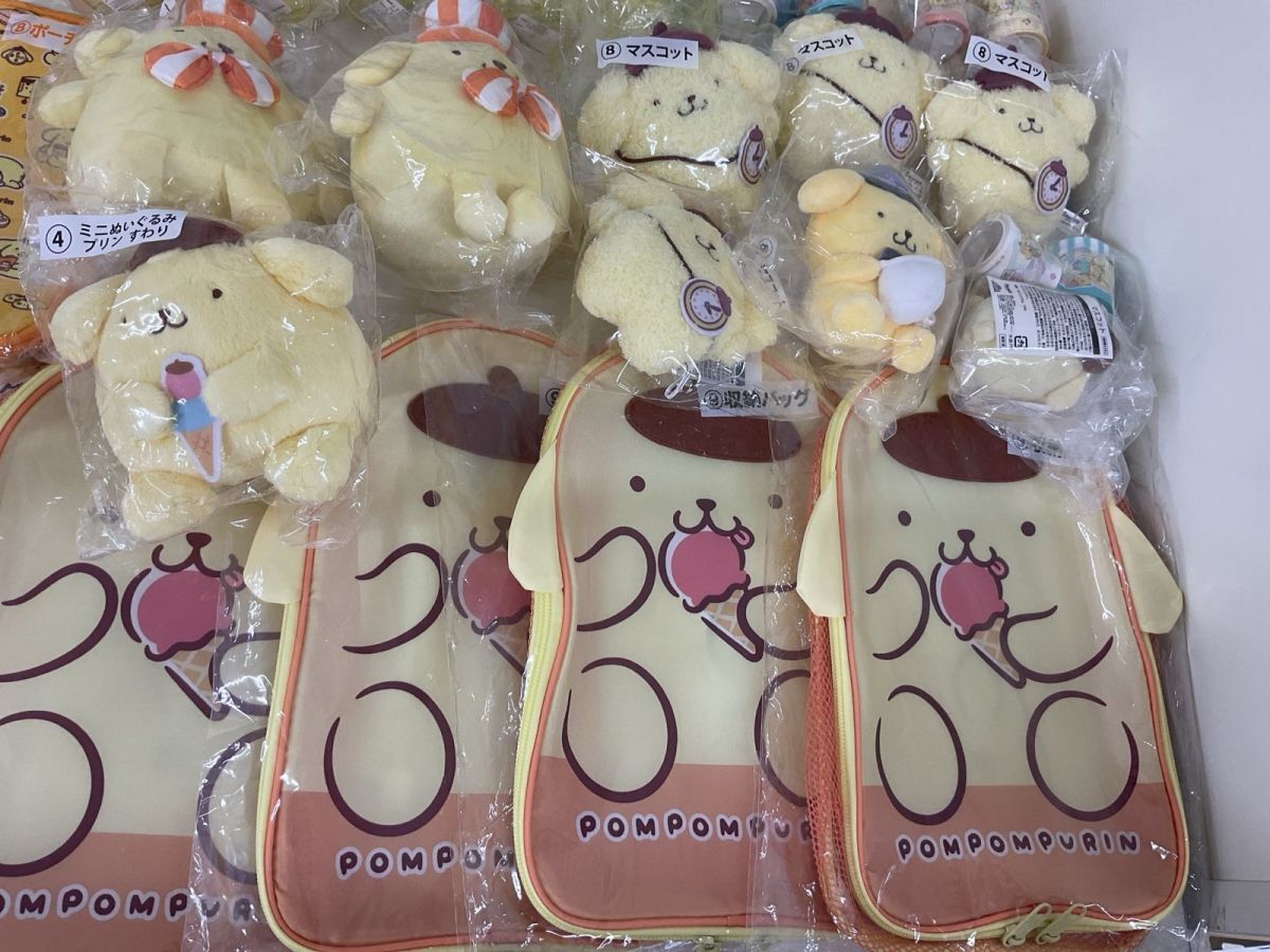 14 [ включение в покупку не возможно / текущее состояние ] Sanrio товары продажа комплектом Pom Pom Purin мягкая игрушка место хранения сумка кружка прозрачный бутылка др. 