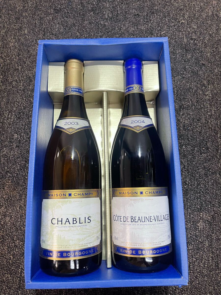 Maison champy chablis/cote de beaune-villages メジョンシャンピー　果実酒　シャブリ 2003 コートドボーヌ　ヴィラ-ジュ　2004 未開封