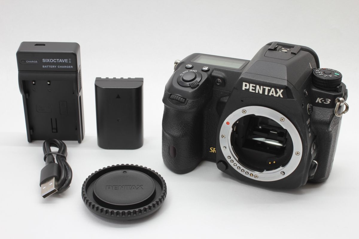  Schott число 38119 раз [ работа прекрасный товар ] Pentax PENTAX K-3 рабочее состояние подтверждено аккумулятор зарядное устройство 